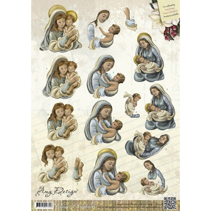 3D knipvel - Amy Design - Mary and Jesus