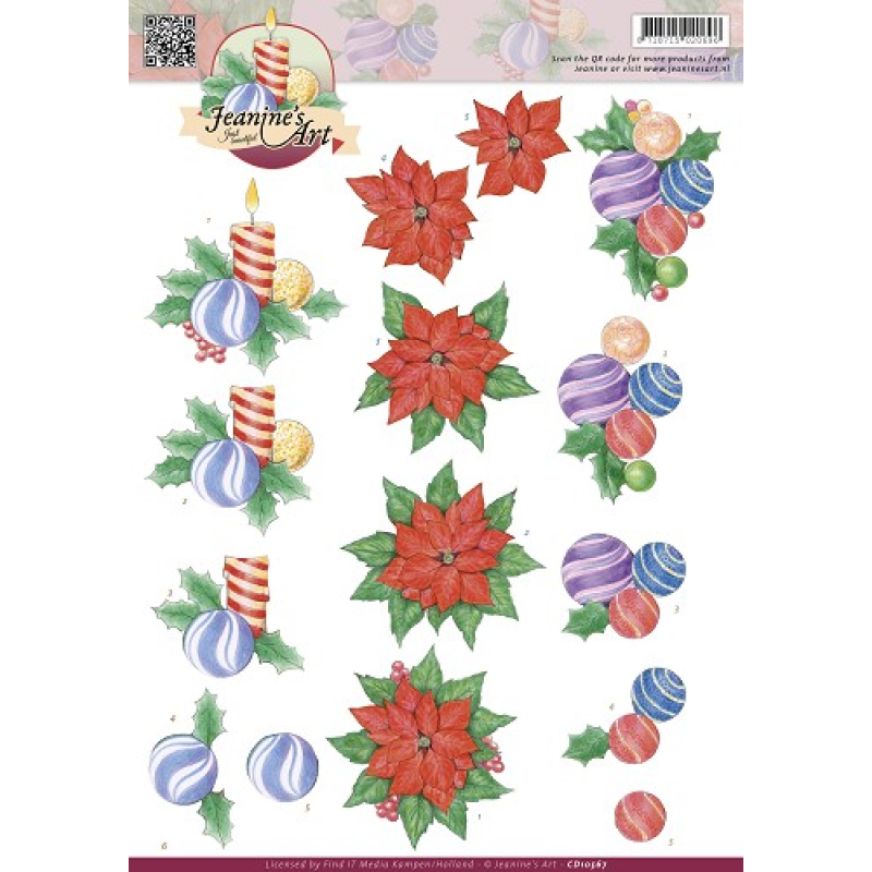 3D knipvel - Jeanine's Art- Christmas