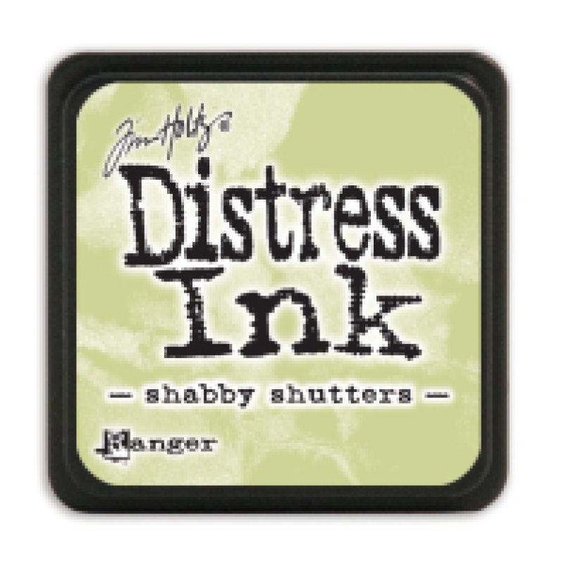Mini Distress ink: Chabby shutters