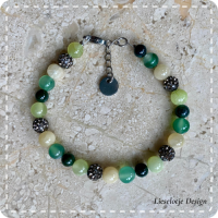 Natuursteenarmband groen-mintgroen