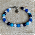 Natuursteenarmband blauw