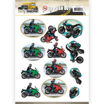 3D Push Out - Amy Design - Motor Cycling - Daily Transport