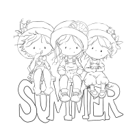  Kleurboek: Arts by Tamara - Cute Coloring - Summer