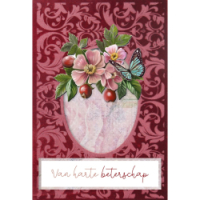 3D and do Velvet Cards A6 nr.09 - Rose Hip