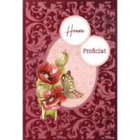 3D and do Velvet Cards A6 nr.10- Red Flowers