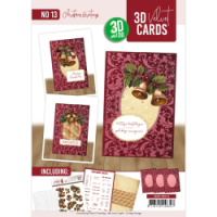 3D and do Velvet Cards A6 nr.13 - Christmas greetings