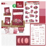 3D and do Velvet Cards A6 nr 4- Amy Design - Peonies