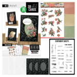 3D Velvet Cards A6 nr 5- Colorful Birds