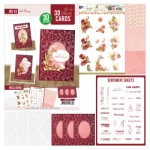 3D and do Velvet Cards A6 nr.10- Red Flowers