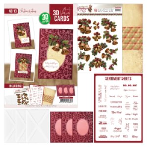 3D and do Velvet Cards A6 nr.13 - Christmas greetings