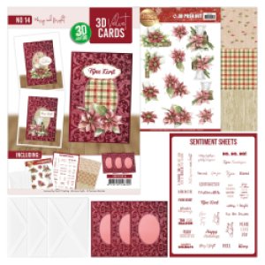 3D and do Velvet Cards A6 nr.14 - Merry and bright