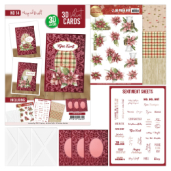 3D and do Velvet Cards A6 nr.14 - Merry and bright