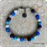 Natuursteenarmband blauw