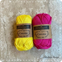 Haakpakket Sint en Piet (geel-fuchsia)