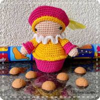 Haakpakket Sint en Piet (geel-oranje)