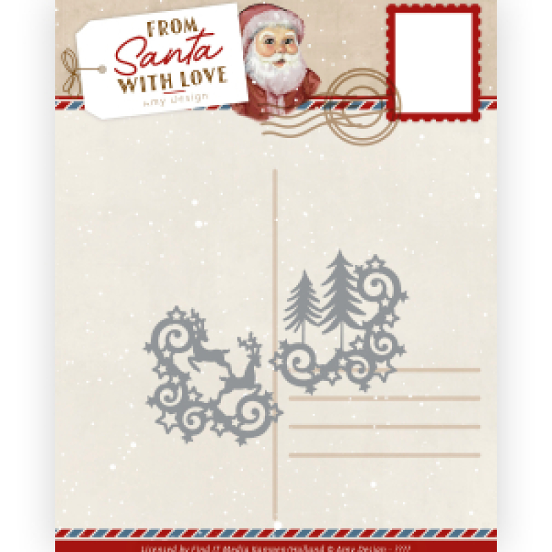 Dies - Amy Design – From Santa With Love - Reindeer Corners