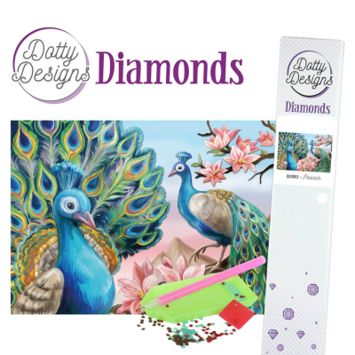 Dotty design diamond painting 42x29,7cm: pauw