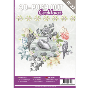 3D Push Out Book 32- Condeolences