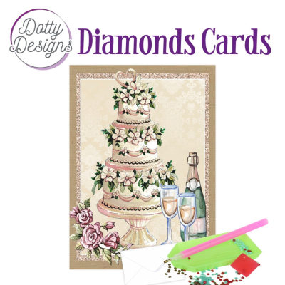 Dotty Designs Diamond Cards - Wedding Cake