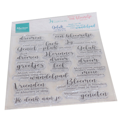 Marianne Design • Clear Stamp Droom En Geniet