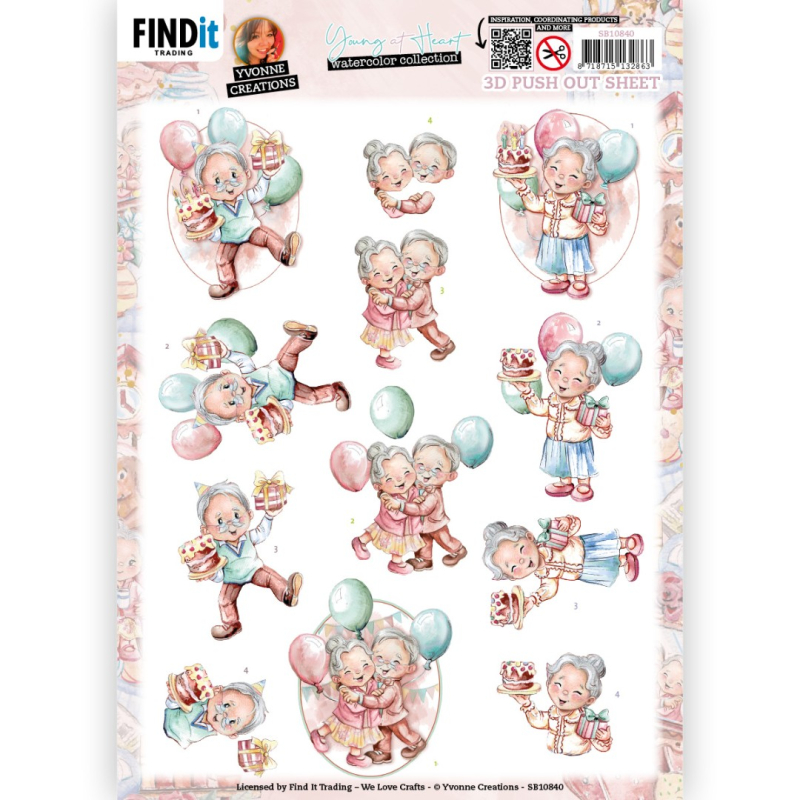 3D Push Out - Yvonne Creations - Young At Heart - Party