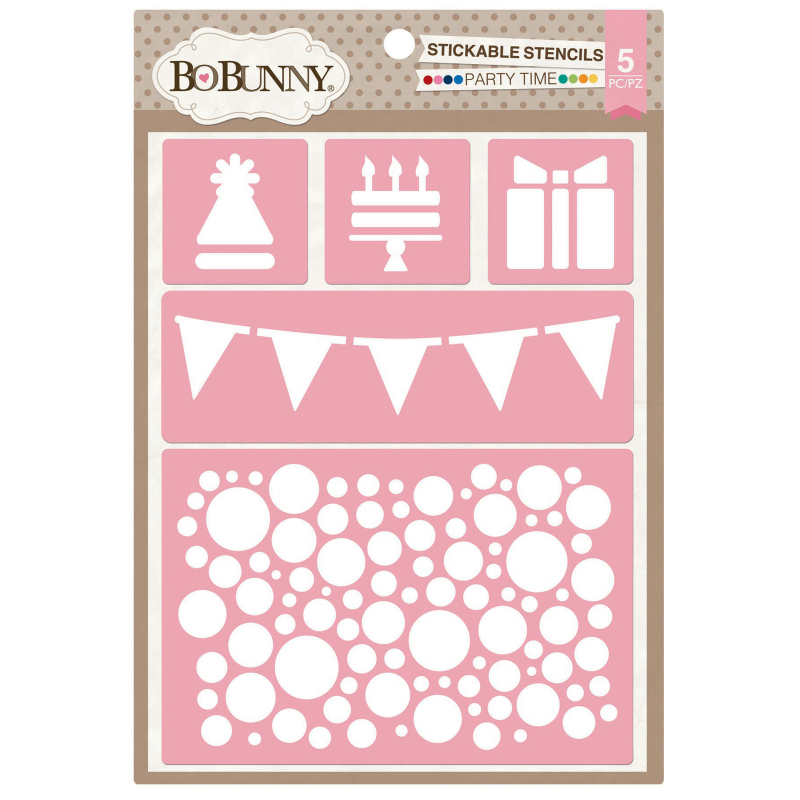 Bo Bunny • Stickable stencil feest