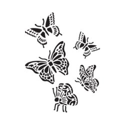 Delta • Stencil mania x1 butterflies