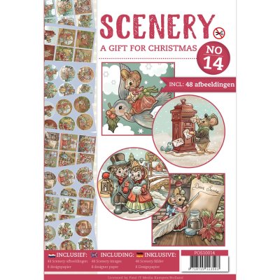 Push Out Book Scenery 14 - A Gift For Christmas