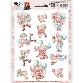 3D Push Out - Yvonne Creations - Young At Heart - Party