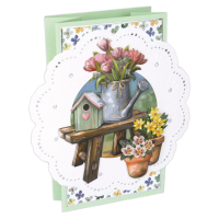 Pillar Circle Cards wit 3 - Spring Landscapes