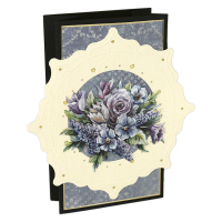 Pillar Circle Cards Crème 4 -Blooming Blue