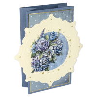 Pillar Circle Cards Crème 4 -Blooming Blue
