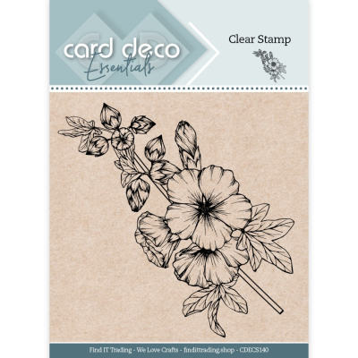 Card Deco Essentials - Clear Stamp - Hollyhock
