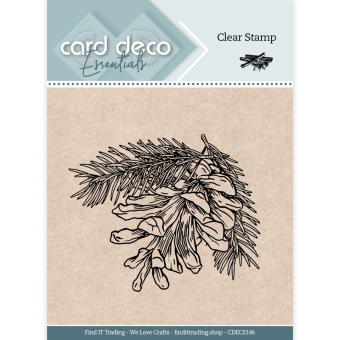 Card Deco Essentials - Clear Stamp - Pine cone