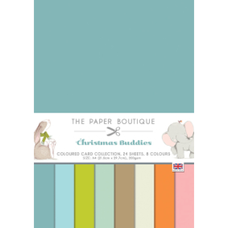 The paper boutique Christmas Buddies Coloured Card Collection