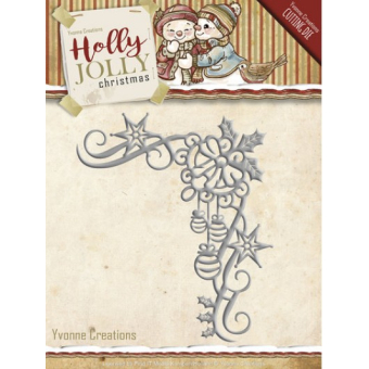 Die - Yvonne Creations - Holly Jolly - Christmas Decoration