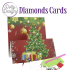 D0tty Design® - Set van 4 diamond painting easel kerstkaarten 