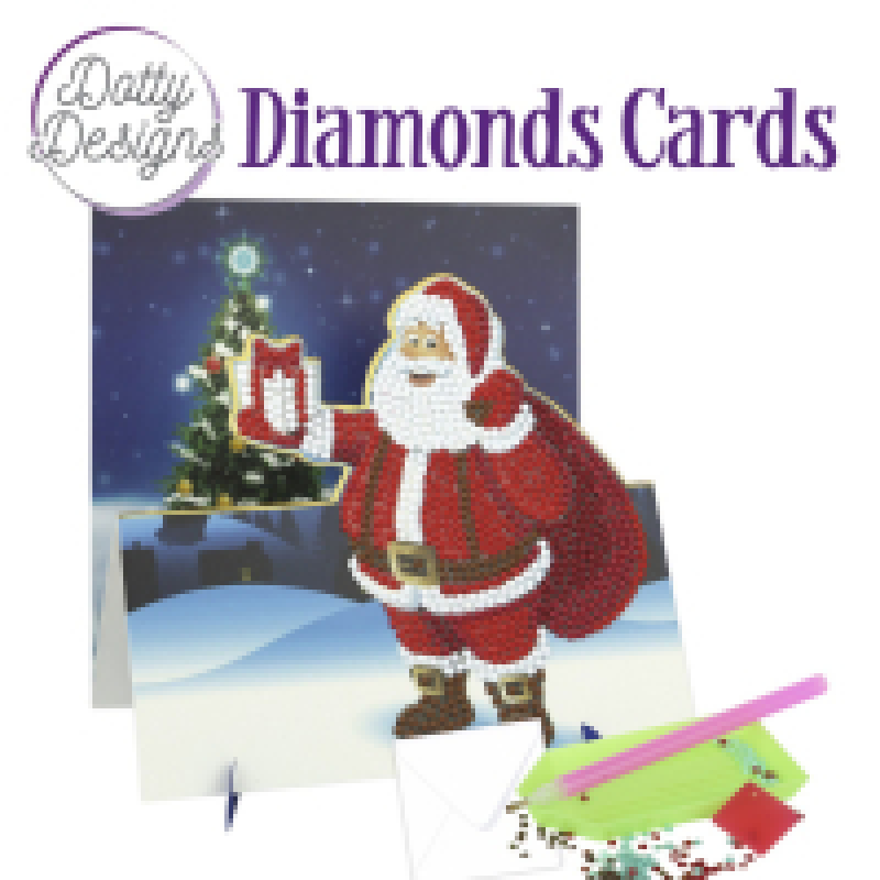 D0tty Design® - Set van 3 diamond painting easel kerstkaarten 