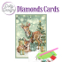 D0tty Design® - Set van 4 diamond painting kerstkaarten (set 26)