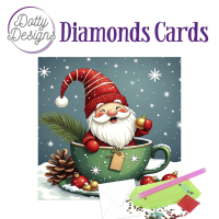 D0tty Design® - Set van 3 diamond painting kerstkaarten 15x15cm (set 28) met kerstdieren