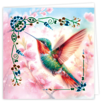 Dot And Do Cards  23 - Berries Beauties - Hummingbirds