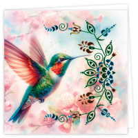 Dot And Do Cards  23 - Berries Beauties - Hummingbirds