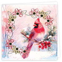 Dot And Do Cards  31 - Berries Beauties - Red Birds