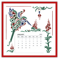 Dot and Do Special Calander set 5 - Graphic Birds 