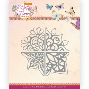 Dies - Jeanine's Art - Perfect Butterfly Flowers - 4-in-1 Corner