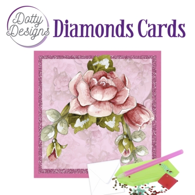 Dotty Designs Diamond Cards - Red Roses