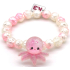 Kinderarmband K3 Zeesterren rose wit met inktvis
