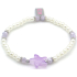 Kinderarmband K3 Zeesterren wit/paars