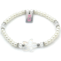 Kinderarmband K3 Zeesterren wit