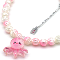 Kinderketting K3 Zeesterren rose/wit met inktvis